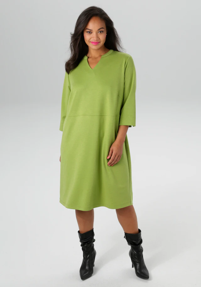 Aniston PLUS Jerseykleid Eingrifftaschen mit praktische Eingrifftaschen