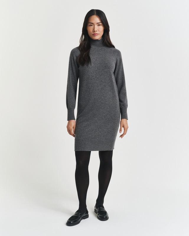 Gant Strickkleid »SUPERFINE LAMBSWOOL KNIT« Winterkleid, relaxed fit, Rollkragen, aus reiner Wolle