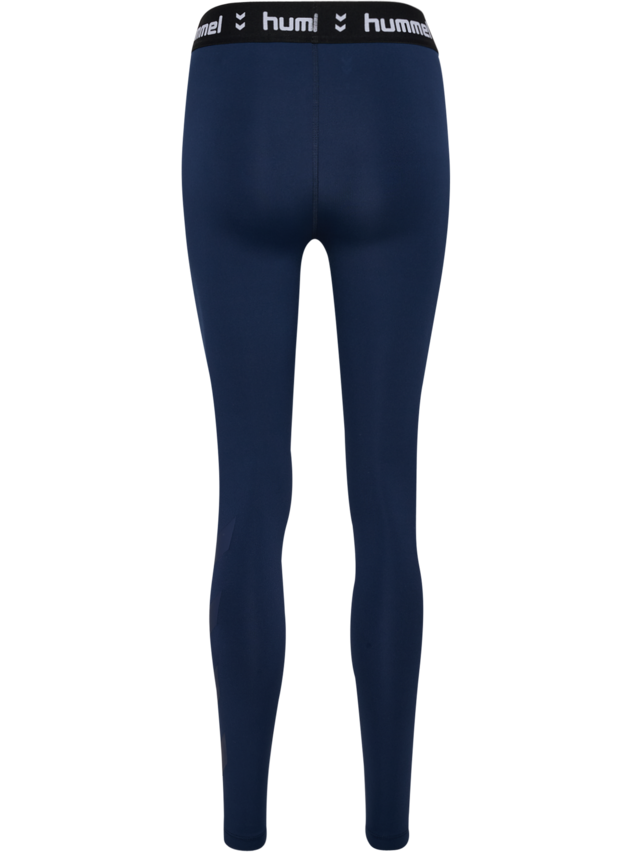 hummel Trainingstights »HMLPULSE MID WAIST TIGHTS« mit wasserbasierten Drucken, aus Interlock-Material