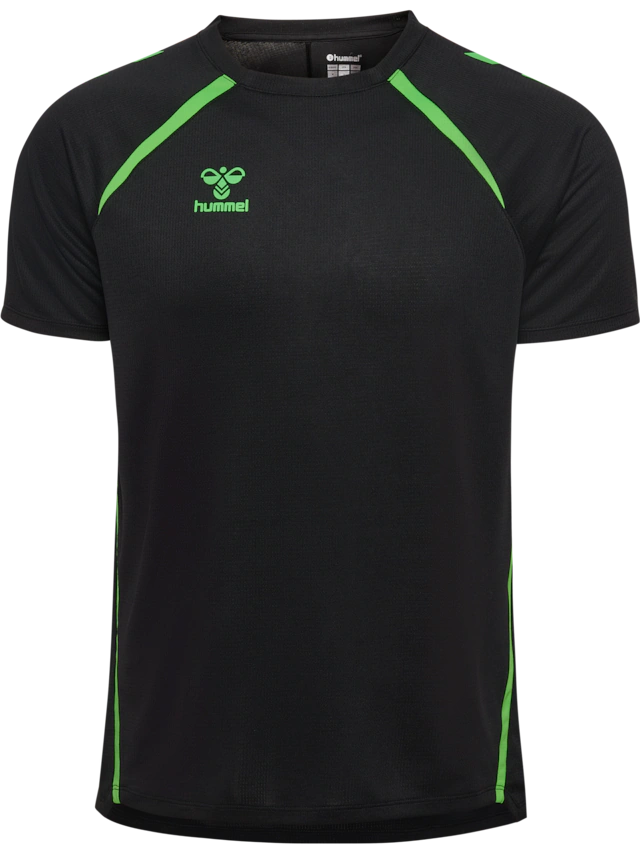 hummel Trainingsshirt »HMLLEAD 2.0 JERSEY S/S« mit Chevrons auf den Schultern, atmungsaktiv, schnelltrocknend
