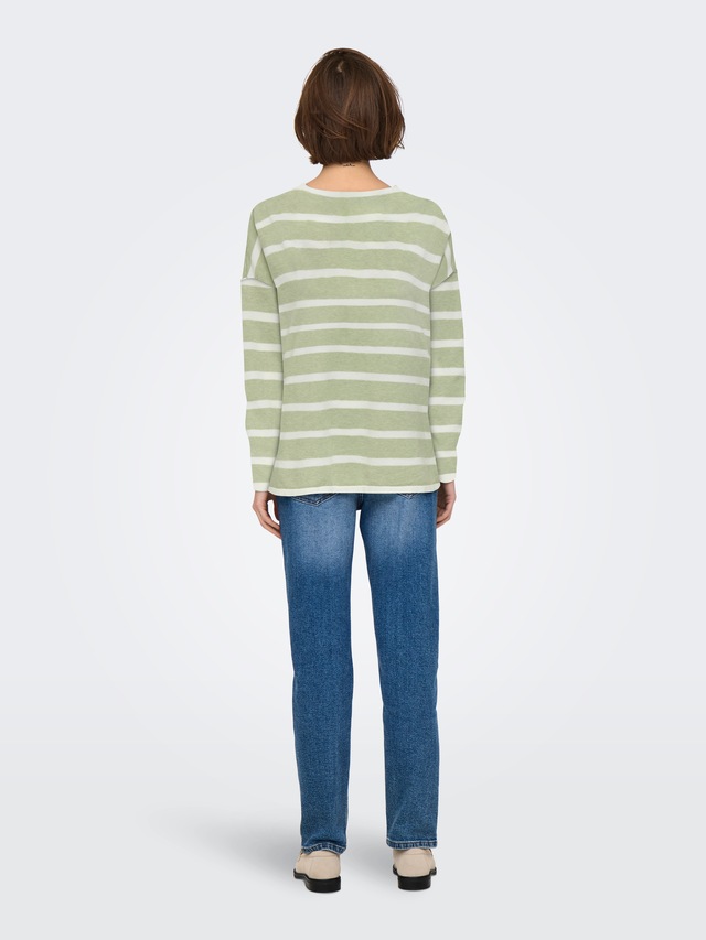 ONLY Strickpullover »ONLAMALIO LIFE LS V-NECK KNT«