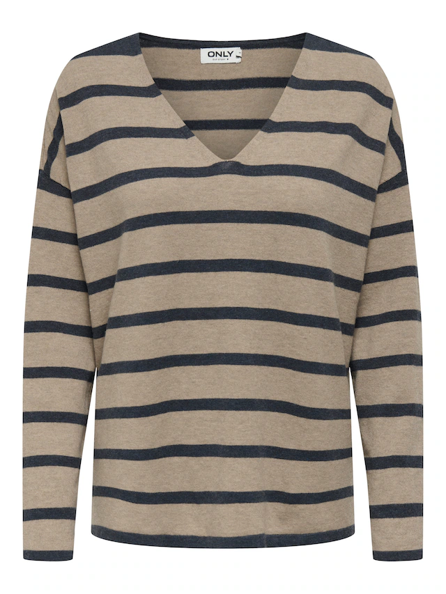 ONLY Strickpullover »ONLAMALIO LIFE LS V-NECK KNT«