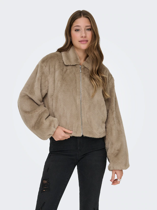 ONLY Plüschjacke »ONLDANA LIFE FAUX FUR JACKET CC OTW« ohne Kapuze