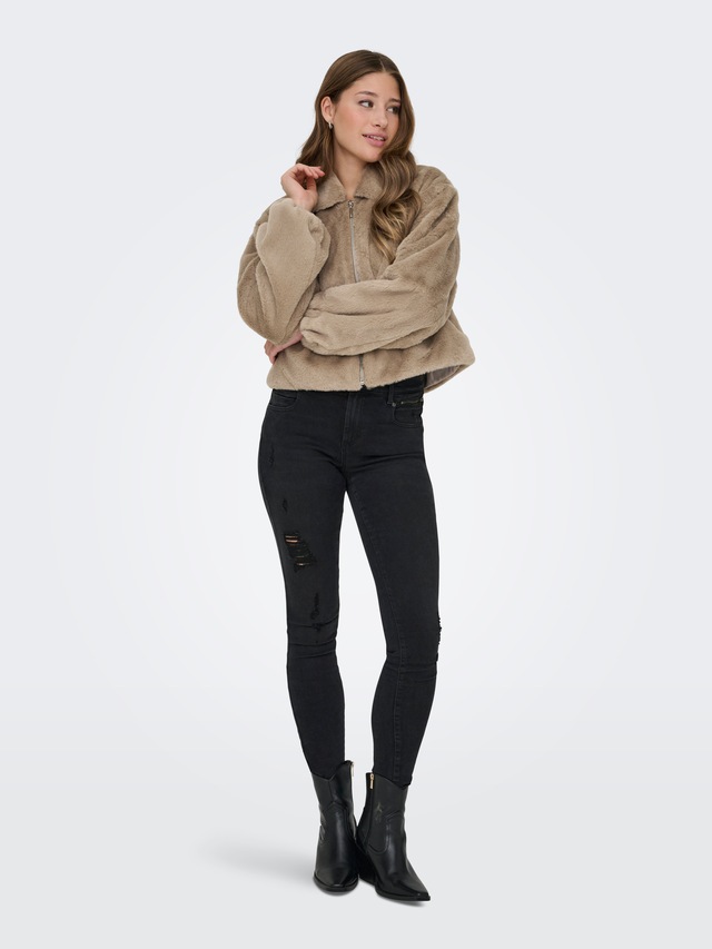 ONLY Plüschjacke »ONLDANA LIFE FAUX FUR JACKET CC OTW« ohne Kapuze