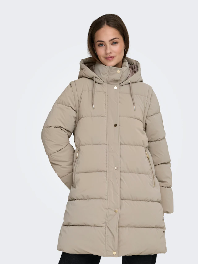 ONLY Steppmantel »ONLDIXIE LIFE 2IN1 PUFFER COAT CC OTW« Kunstfaser,