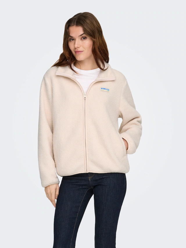 ONLY Plüschjacke »ONLEVA LIFE TEDDY JACKET CC OTW« ohne Kapuze Kunstfaser,