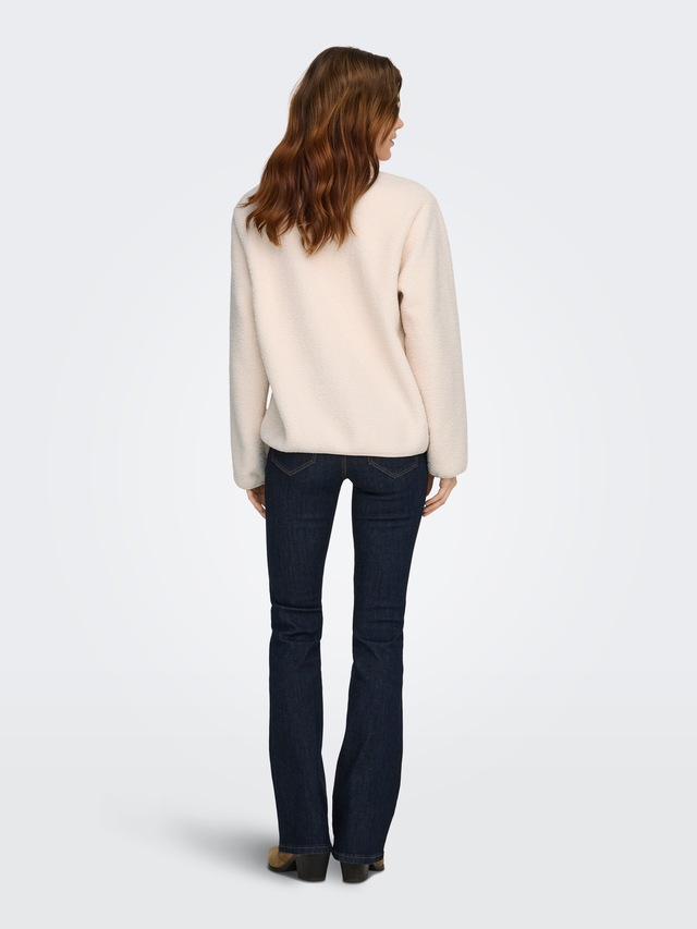 ONLY Plüschjacke »ONLEVA LIFE TEDDY JACKET CC OTW« ohne Kapuze Kunstfaser,