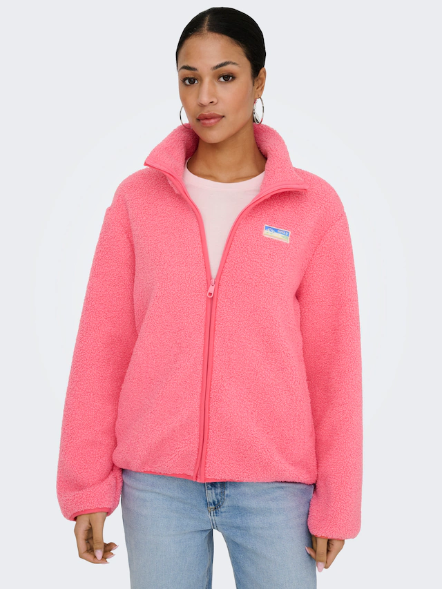 ONLY Plüschjacke »ONLEVA LIFE TEDDY JACKET CC OTW« ohne Kapuze Kunstfaser,