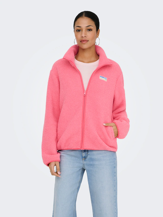 ONLY Plüschjacke »ONLEVA LIFE TEDDY JACKET CC OTW« ohne Kapuze Kunstfaser,