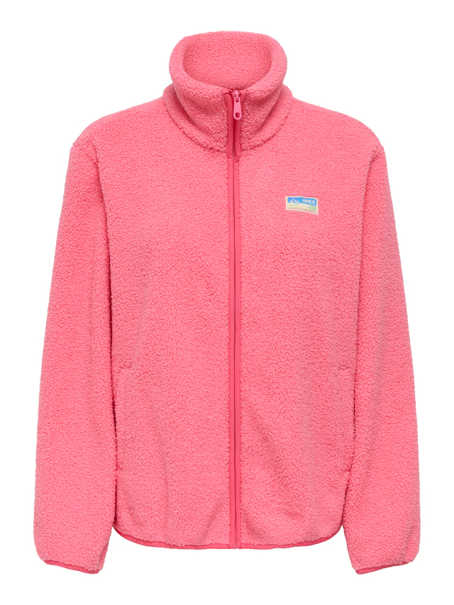 ONLY Plüschjacke »ONLEVA LIFE TEDDY JACKET CC OTW« ohne Kapuze Kunstfaser,