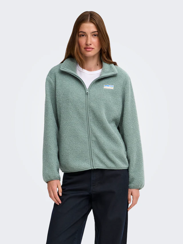 ONLY Plüschjacke »ONLEVA LIFE TEDDY JACKET CC OTW« ohne Kapuze Kunstfaser,