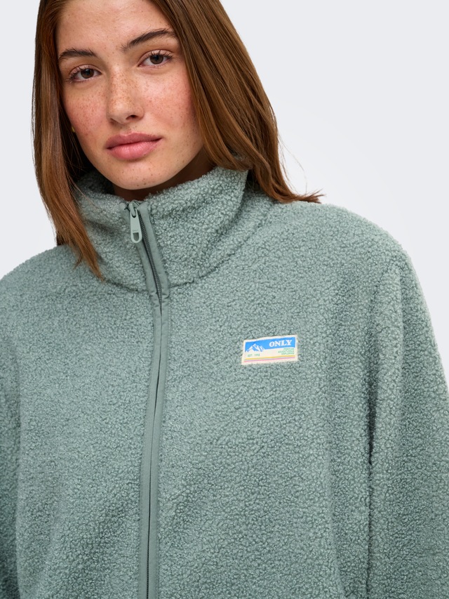 ONLY Plüschjacke »ONLEVA LIFE TEDDY JACKET CC OTW« ohne Kapuze Kunstfaser,