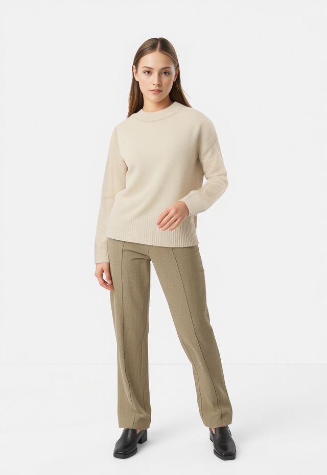 ONLY Strickpullover »ONLRENE LIFE LS BUTTON O-NECK CC KNT«
