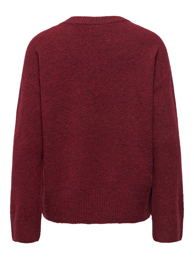 ONLY Strickpullover »ONLRENE LIFE LS BUTTON O-NECK CC KNT«