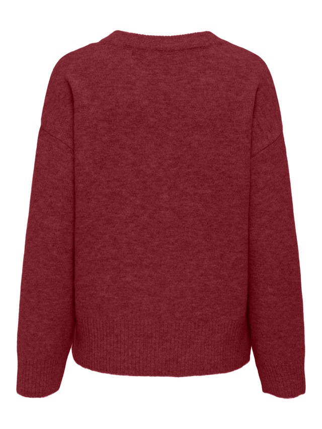 ONLY Strickpullover »ONLRENE LIFE LS BUTTON O-NECK CC KNT«