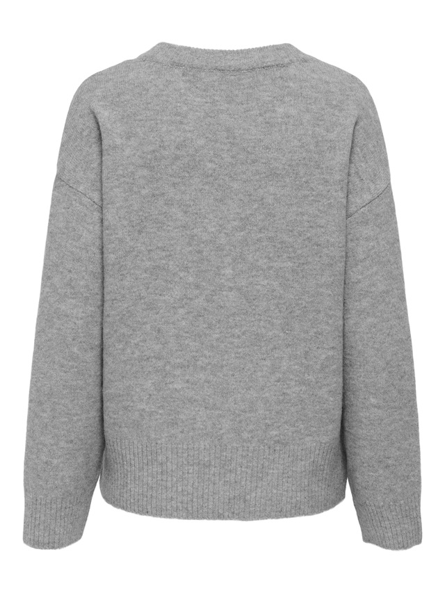 ONLY Strickpullover »ONLRENE LIFE LS BUTTON O-NECK CC KNT«