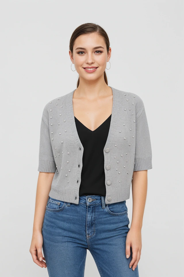 ONLY Strickjacke »ONLRENE LIFE SS BLING CARDIGAN CC KNT«