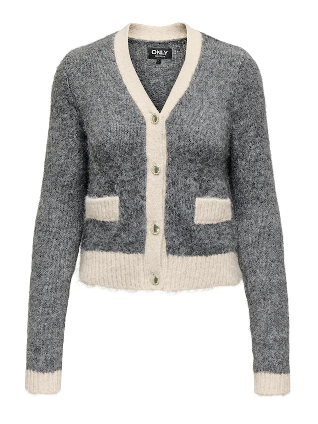 ONLY Strickjacke »ONLMAGGIE LIFE LS V-NECK CARDI CC KNT«