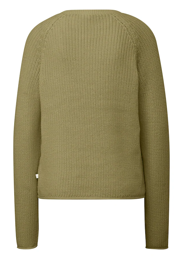 QS Strickpullover mit Strickmuster und Rundhalsausschnitt