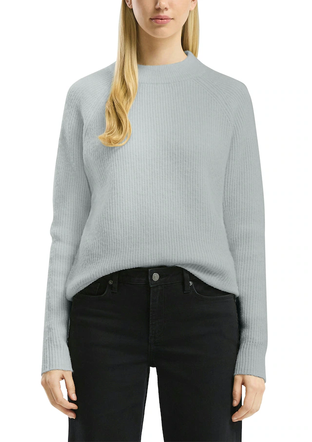 QS Strickpullover mit Stehkragen