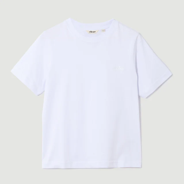 Ellesse T-Shirt mit Rundhalsausschnitt, Kurzarm-Design, aus Baumwolle und Elasthan