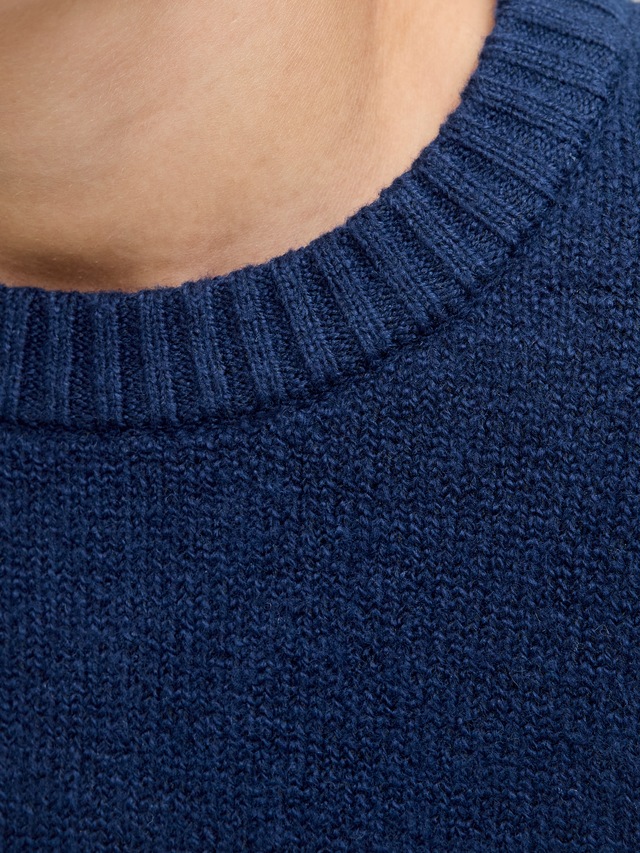 Jack & Jones Junior Rundhalspullover »JORNORREBRO KNIT CREW NECK JNR« Baumwollmischung, locker geschnitten