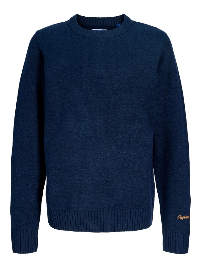Jack & Jones Junior Rundhalspullover »JORNORREBRO KNIT CREW NECK JNR« Baumwollmischung, locker geschnitten