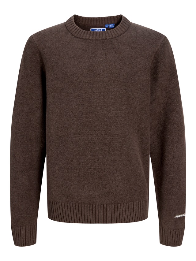 Jack & Jones Junior Rundhalspullover »JORNORREBRO KNIT CREW NECK JNR« Baumwollmischung, locker geschnitten
