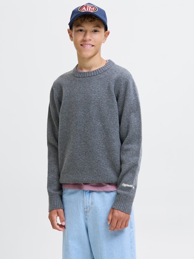 Jack & Jones Junior Rundhalspullover »JORNORREBRO KNIT CREW NECK JNR« Baumwollmischung, locker geschnitten