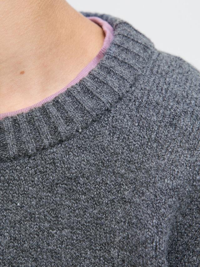 Jack & Jones Junior Rundhalspullover »JORNORREBRO KNIT CREW NECK JNR« Baumwollmischung, locker geschnitten