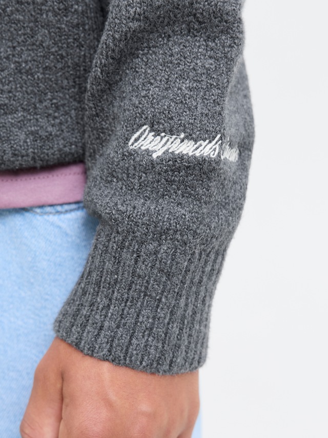 Jack & Jones Junior Rundhalspullover »JORNORREBRO KNIT CREW NECK JNR« Baumwollmischung, locker geschnitten