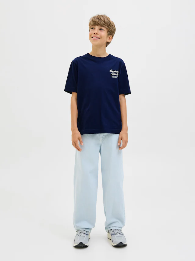Jack & Jones Junior T-Shirt »JORNORREBRO TYPO TEE SS CREW NECK SN JNR«
