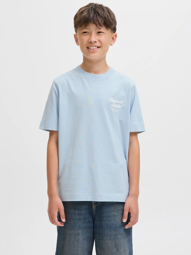 Jack & Jones Junior T-Shirt »JORNORREBRO TYPO TEE SS CREW NECK SN JNR«