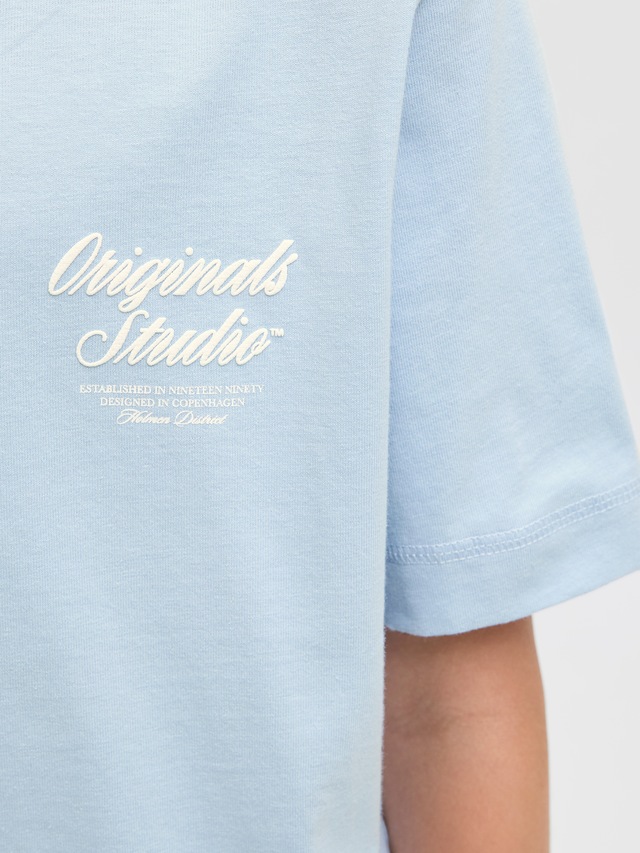 Jack & Jones Junior T-Shirt »JORNORREBRO TYPO TEE SS CREW NECK SN JNR«