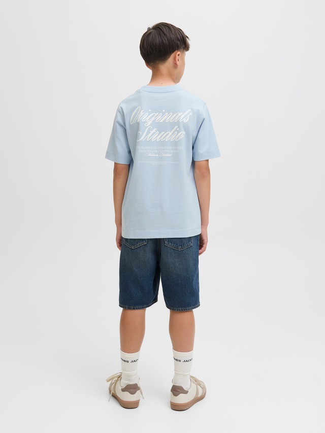 Jack & Jones Junior T-Shirt »JORNORREBRO TYPO TEE SS CREW NECK SN JNR«
