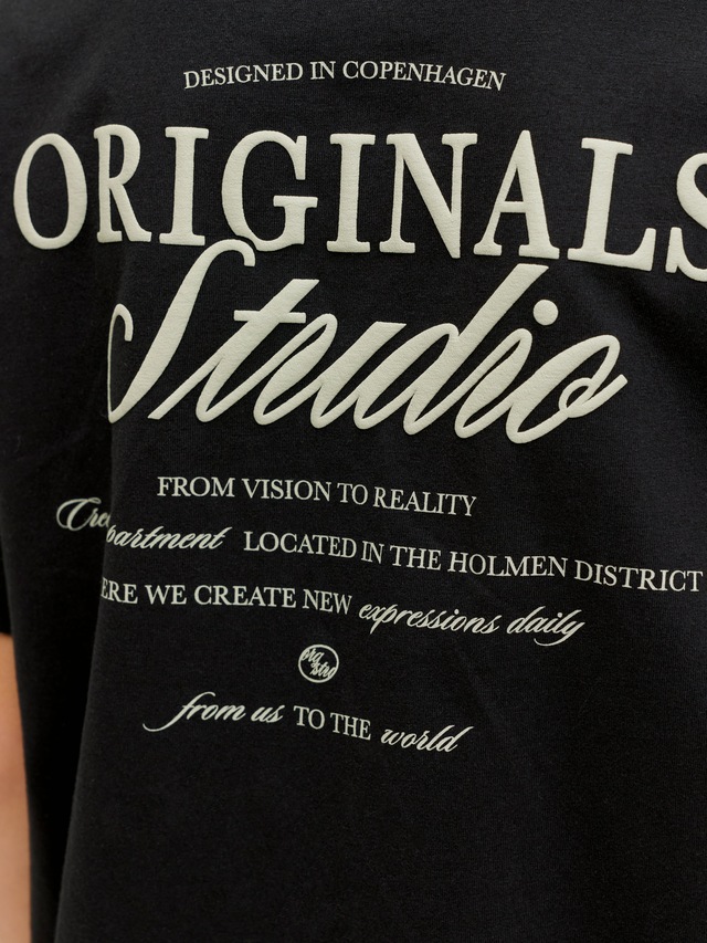 Jack & Jones Junior T-Shirt »JORNORREBRO TYPO TEE SS CREW NECK SN JNR«