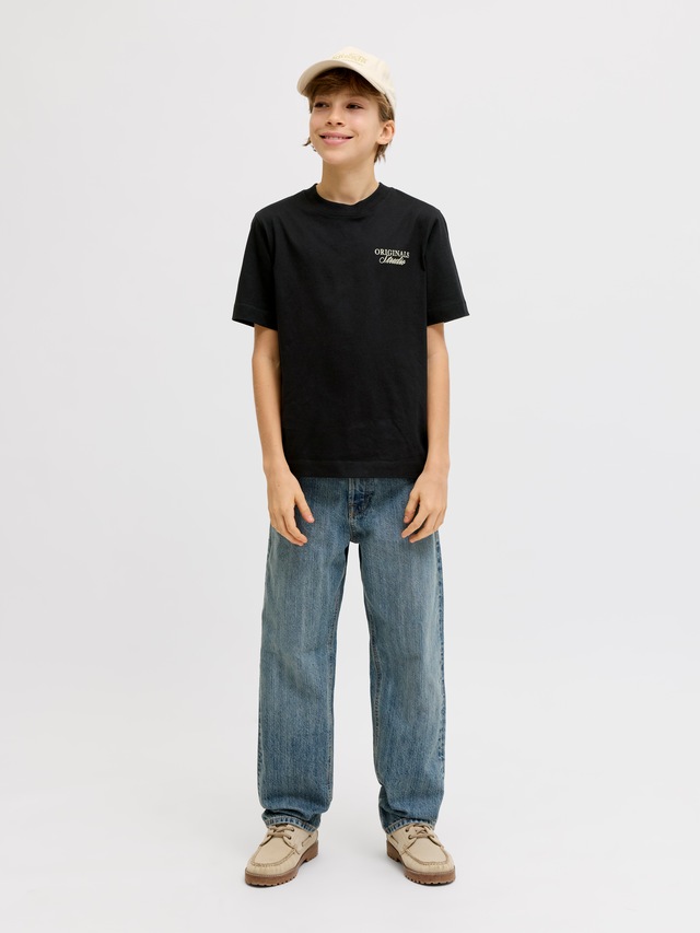 Jack & Jones Junior T-Shirt »JORNORREBRO TYPO TEE SS CREW NECK SN JNR«