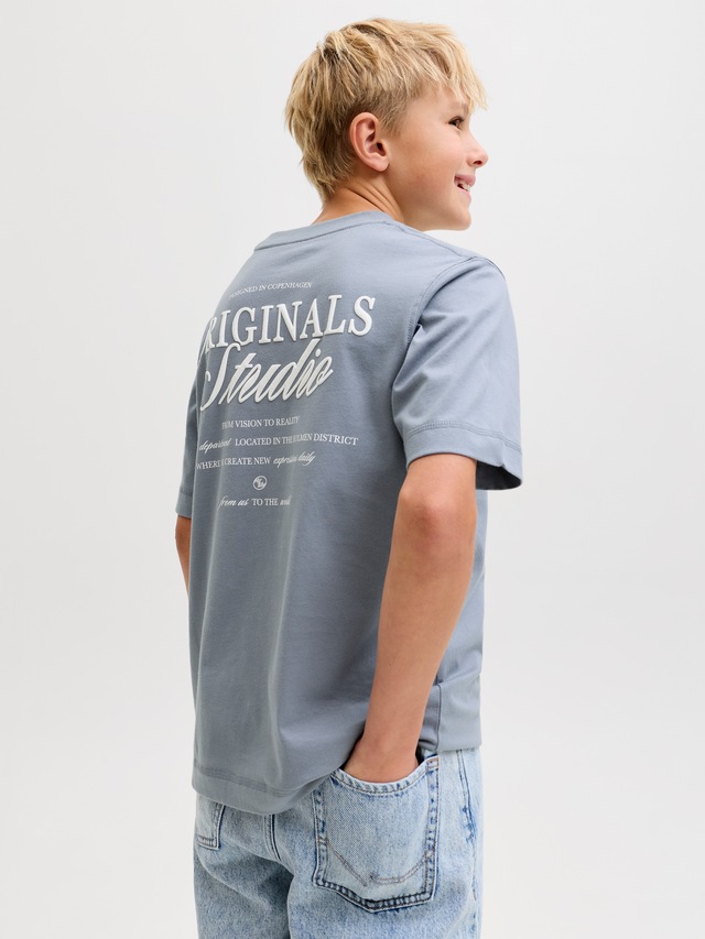 Jack & Jones Junior T-Shirt »JORNORREBRO TYPO TEE SS CREW NECK SN JNR«