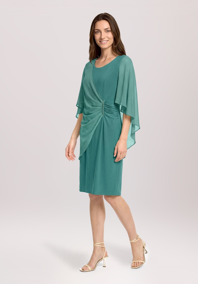 Vera Mont Cocktailkleid »Damen mit Raffung« Ohne Tasche Materialmix