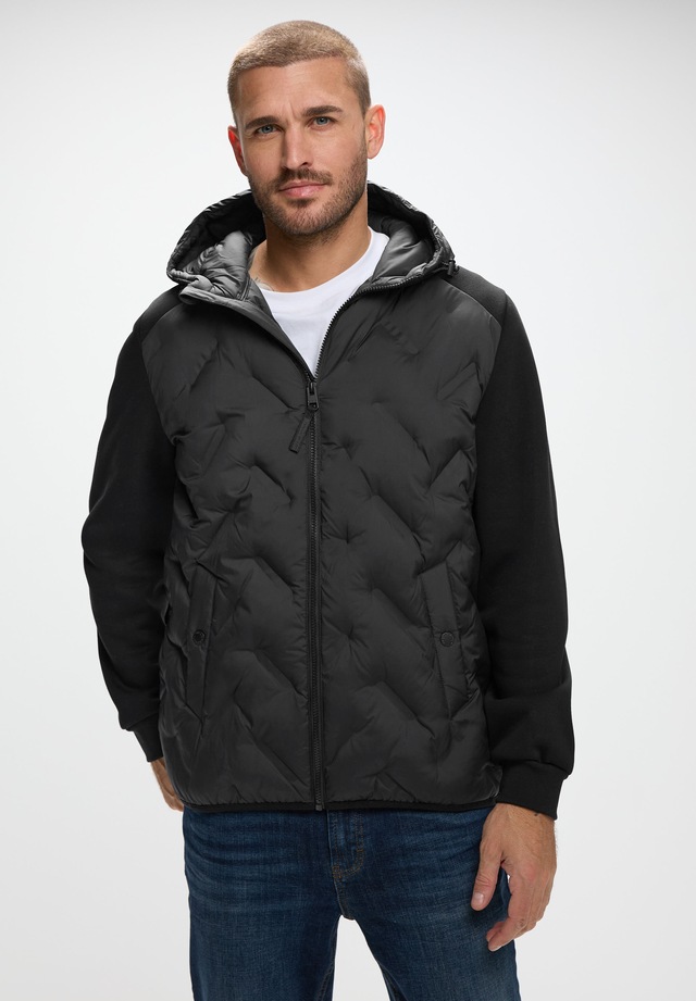 STREET ONE MEN Steppjacke mit Kapuze mit Kapuze mit Tunnelzugband