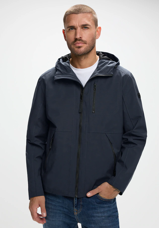 STREET ONE MEN Steppjacke mit Kapuze mit Kapuze mit Tunnelzugband