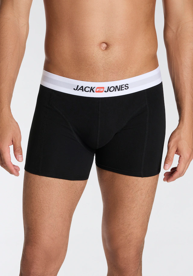 Jack & Jones Trunk »JACOLD – Boxershorts mit farbigem Bund im 6er-Pack« Packung, 6 Stk. Druck, modisch, regular fit, Jersey