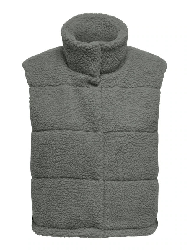 ONLY Plüschweste »ONLSANDRA TEDDY WAISTCOAT LIFE OTW NOOS« Kunstfaser