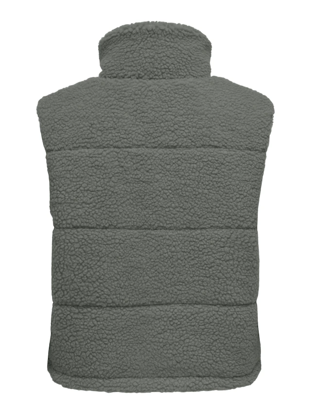ONLY Plüschweste »ONLSANDRA TEDDY WAISTCOAT LIFE OTW NOOS« Kunstfaser