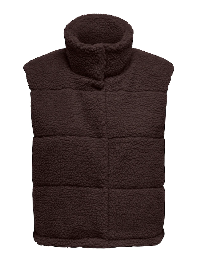 ONLY Plüschweste »ONLSANDRA TEDDY WAISTCOAT LIFE OTW NOOS« Kunstfaser