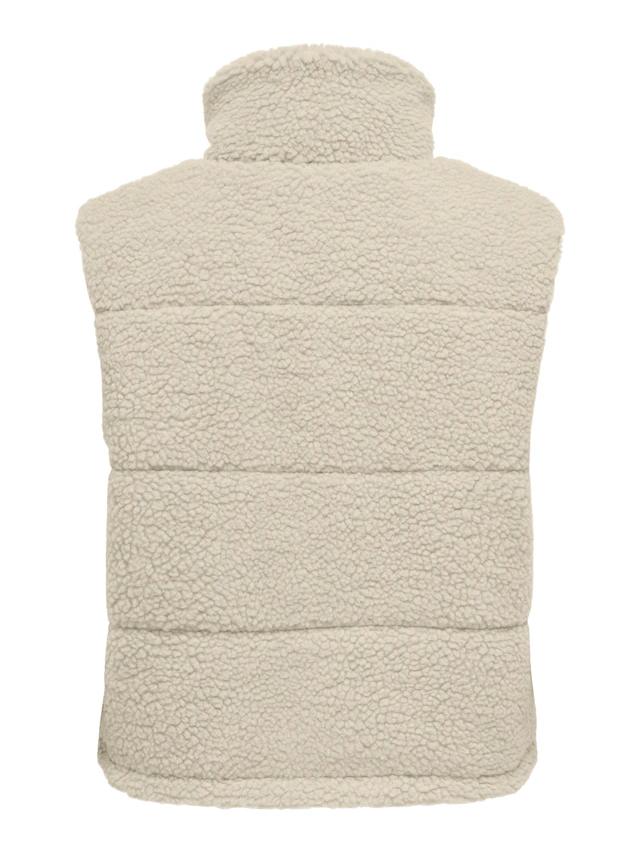 ONLY Plüschweste »ONLSANDRA TEDDY WAISTCOAT LIFE OTW NOOS« Kunstfaser