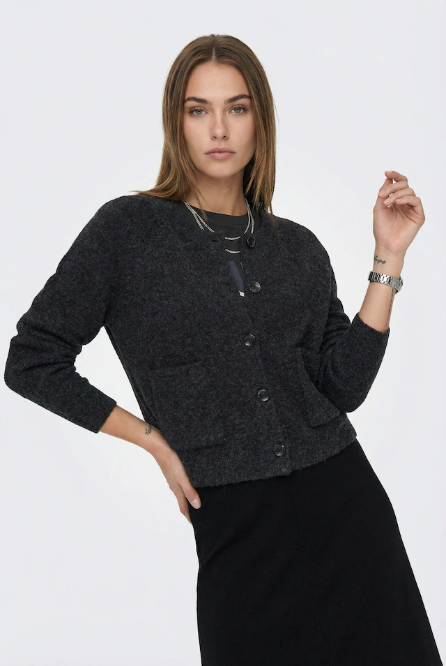 ONLY Strickjacke »ONLPIEMONTE L/S CARDIGAN KNT NOOS« Materialmix, regular fit