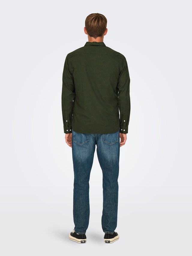 ONLY & SONS Langarmhemd »ONSROAD LIFE REG MELANGE LS SHIRT NOOS«