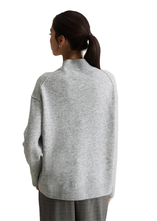 Marc O'Polo DENIM Strickpullover regular fit aus softem Schurwolle-Mix, Rundhals