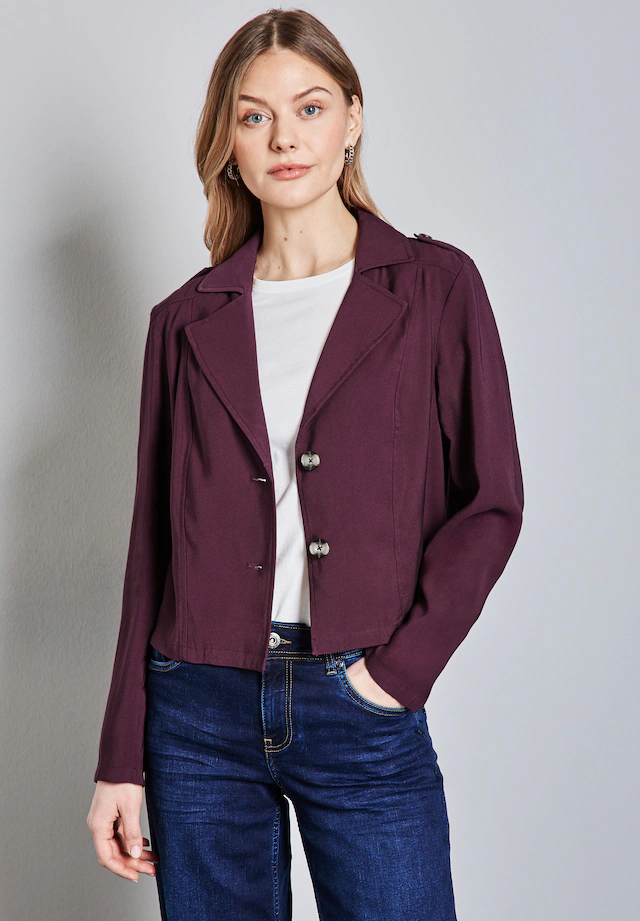 STREET ONE Kurzjacke ohne Kapuze mit Reverskragen